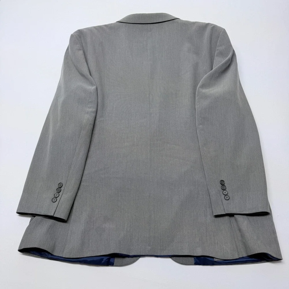 Nautica Mens Gray Two Button Blazer Sport Coat Jacket  50R